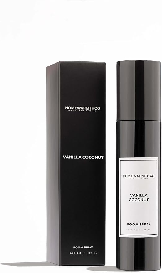 Vanilla Coconut Room Spray – 5.07 oz Scented Air Freshener for Home, Office & Linen – Long-Lasting Linen Spray for Bedding, Pillows & Fabrics – Luxurious Home Fragrance