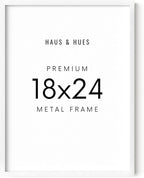 HAUS AND HUES Standalone White Aluminum Frame Set of 1-18x24
