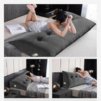 Gradient Velvet Triangular Wedge Pillow, Removable Cover Headboard Pillow for Daybed, Backrest Positioning Support Pillow Cushion Resting Reading Relaxing (Blue, Twin(39 * 20 * 8in))