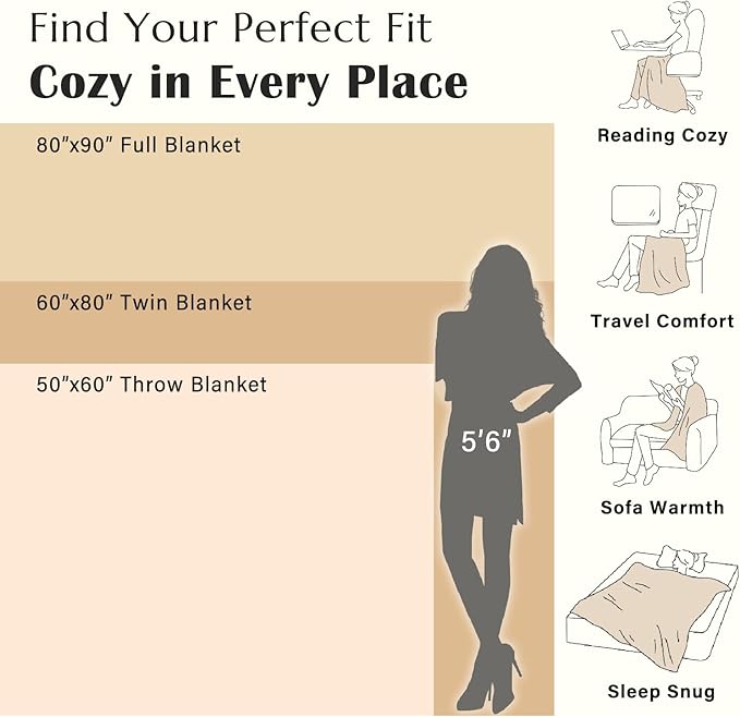 jinchan Boho 100% Cotton Muslin 50x60 Throw Blanket Lightweight 4-Layer Orange Multi Reversible Blanket Washable Breathable Decorative Geometric Striped Pattern Soft Comfy for Couch Bed All Seasons