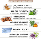 Folkulture Incense Sticks with Holder | Set of 6 (120) Winter Insence-Sticks with 45 Min Burn Time | Cedarwood, Amber Incenses | Organic, Non Toxic Fall Scents | Inscent-Stick or Winter Essentials