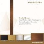 ANDY STAR Bronze Bathroom Mirror, 24"x36" Oil Bronze Asymmetrical Wall Mirror in Stainless Steel Metal Frame, Unique Vanity Mirror with Modern Curved Design, Ideal for Bathroom, Bedroom, Entryway