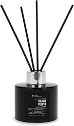 Black Velvet Reed Diffuser Set, Luxury Hotel Inspired Home Diffuser with Hints of Zesty Citrus, Juicy Black Fig, and Floral Rose, Lasting 4 Month Longevity, 100mL