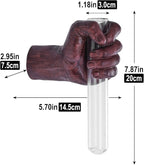 Wall Sculptures, Hand Vases Home Decor, Wall Mount Art Sculpture, Unique Wall Art Statue, Funky Flower Vase Decorations, Modern Eclectic Hanging Decor,Glass Test Tube Vase