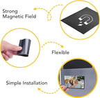 YixangDD 20 Pack Magnetic Picture Frame, 2.5 x 3.5 Inches Fridge Magnetic Photo Frames, Magnetic Photo Frames for Refrigerator, Home, School, Office (Black)