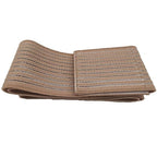 Breast Implant Band Fits Most Stabilizer Post Surgery Chest Compression Wrap For Women Augmentation Bra Reduction Pain and Injury Recovery Adjustable Sports Alternative for Running Exercise (Beige)