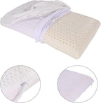 SUQ I OME Slim Sleeper- Thin Latex Foam Pillow for Bed Sleeping, Firm,Low Profile for Side, Back, and Stomach Sleepers