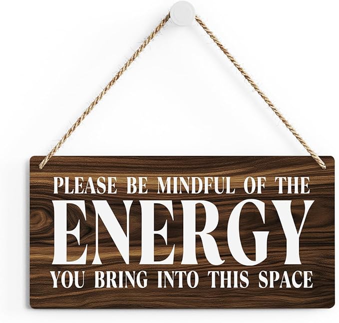 Inspirational Zen Wall Art, Positive Affirmations Wall Decor, Meditation Room Decor Spa Decor Spiritual Wall Art Decor Hanging Sign Wood Plaque Block for Home Office Bathroom Bedroom