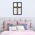 flowtorely A Cord of Three Strands Wedding Ceremony Unity Wall Decor 15"X10" Matthew 19 6 Christian Marriage Prayer Cross Sign Framed Wall Hanging Art (Black)