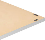 Amazon Basics Rectangular Wall Mount Mirror, Peaked Trim, Nickel, 24" x 36"