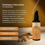 Palo Santo & Copal Smudge Spray by Aromafume | 1 x 100ml / 3.38 fl oz l Aromatherapy | With Essential oils | Room Linen Spray | Natural Air freshners for home | Spiritual Meditation Accessories