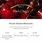 hetras Objet Diffuser Gift Set 6.7 fl.oz. 2 Pack | Black Cherry Scent | Long-Lasting Scented Room Fresheners with 8 Reed Sticks for Home Fragrance Bedroom Bathroom Shelf Décor