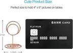 20Pcs Table Number Holders, Place Card Holder, Mini Table Card Holders, Cute Picture Holder Photo Holders for Wedding Reception Party, Table Centerpieces (Rose Gold)