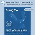 Auraglow 35% Teeth Whitening Gel Syringe Refill Pack, 35% Carbamide Peroxide, 30 Whitening Treatments, (3) 5mL Whitening Gel Syringes, Sensitive Teeth Whitening