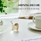 Crystal Glass Bird Figurines - Colorful Decoration Paperweight, Hand Blown Art Animal Collectible, Gift for Women