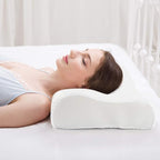 Fityou Cervical Pillow for Neck Pain Relief, Neck Pillow for Sleeping Neck and Shoulder Pain, Orthopedic Sleeping Pillow for Adults Kids, Ergonomic Contour Memory Foam Pillow for Side Back Sleeper