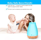 Diffuserlove Essential Oil Diffusers 200ML Remote Control Diffuser Mist Humidifiers BPA-Free Aromatherapy Diffuser (Yellow Base)