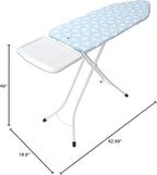 Brabantia Size C Ironing Board (49x18 in) 7 Height Options, Solid Steam Unit Holder (Fresh Breeze) Non-Slip Feet, Anti-Collapse Child Locks