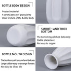 5'' White Ceramic Bud Vases Set of 10,Small Vases in Bulk for Flowers,Mini Vases for Centerpieces,Modern for Floral and Pampas Grass,Boho for Wedding,Party,Table Home Decor