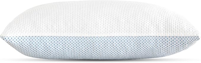 Cooling Pillow for hot Sleepers - Pillow for Side and Back Sleeper - Adjustable Bed Pillows Queen for Neck and Shoulder Pain Relief - Shredded Memory Foam Cooling Gel Pillow with Extra Fill