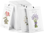 MYARO 12 Packs Scented Sachets for Drawer and Closet, Long-Lasting Sachets Bags Home Fragrance 6 Scents Option- Lavender, Rose, Jasmine, Ocean, Gardenia, Lily