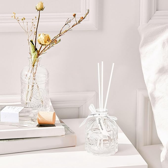 16Pcs Clear Glass Bud Vases Bulk - Mini Vintage Bottle Set, Modern Small Flower Vases for Wedding Centerpieces, Dining Table Decor, Home Room Party Reception