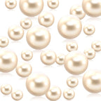 200 PCS White Vase Fillers, Pearls Bead for Centerpieces Vases, 10/14/20 MM No Hole Beads, Fake Pearls for Wedding Birthday Anniversary Theme Party Table Centerpieces Decor