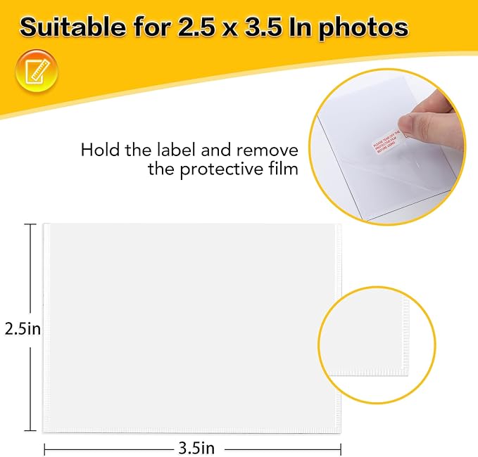 YixangDD 20 Pack Magnetic Picture Frame, 2.5 x 3.5 Inches Fridge Magnetic Photo Frames, Magnetic Photo Frames for Refrigerator, Home, School, Office (White)