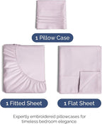 Twin Size 3 Piece Sheet Set - Comfy Breathable & Cooling Bed Sheets Set - Hotel Luxury Bedding for Women, Men, Kids, Teens, Boys & Girls - Deep Pockets, Soft, Wrinkle Free - Oeko-Tex - Light Lavender