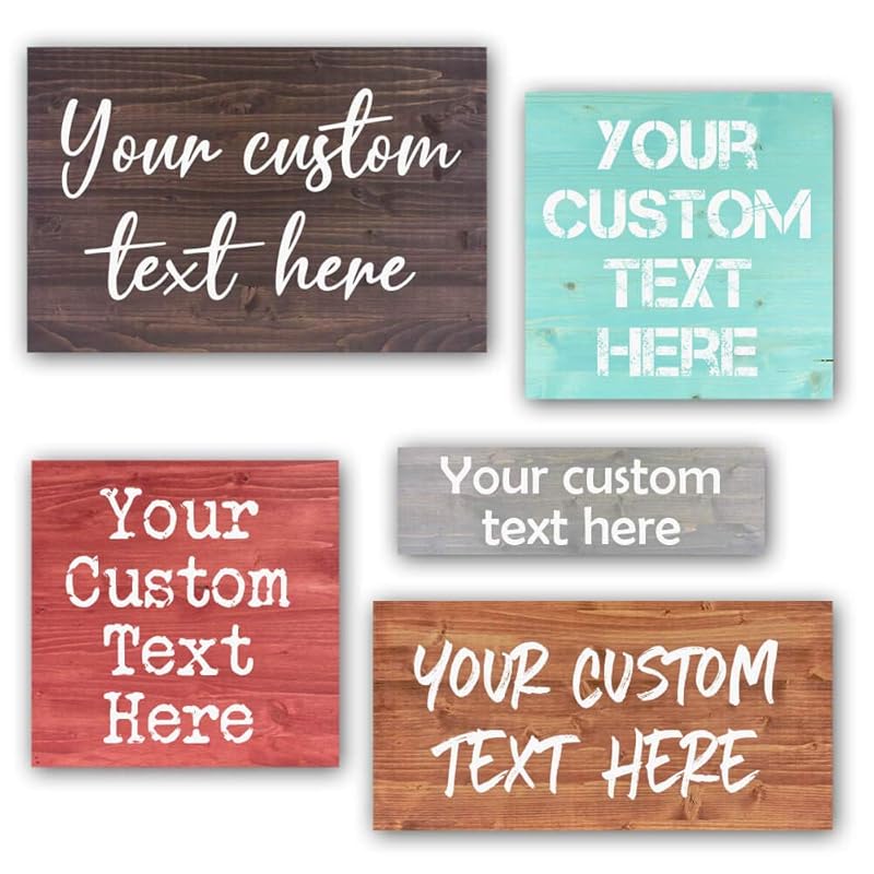 Custom Wood Signs Personalized | Farmhouse Decor | Personalized Signs | Personalized Rustic Wood Signs | Father's Day Gift | Custom Sign | Ready to Hang! (16x16 Inches)