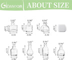 Glasseam Clear Glass Vases for Centerpieces: Mini Flower Vase Set 28Pcs Bud Vases in Bulk - Modern Small Vases for Home Room Wedding Party Dining Table Center Decor