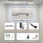 Custom Logo Business Neon Sign, Personalized Backlit Illuminated Sign for Business, Metal Floating Logo Signs for Wall Decor Store Beauty Salon Nail Hair Studio