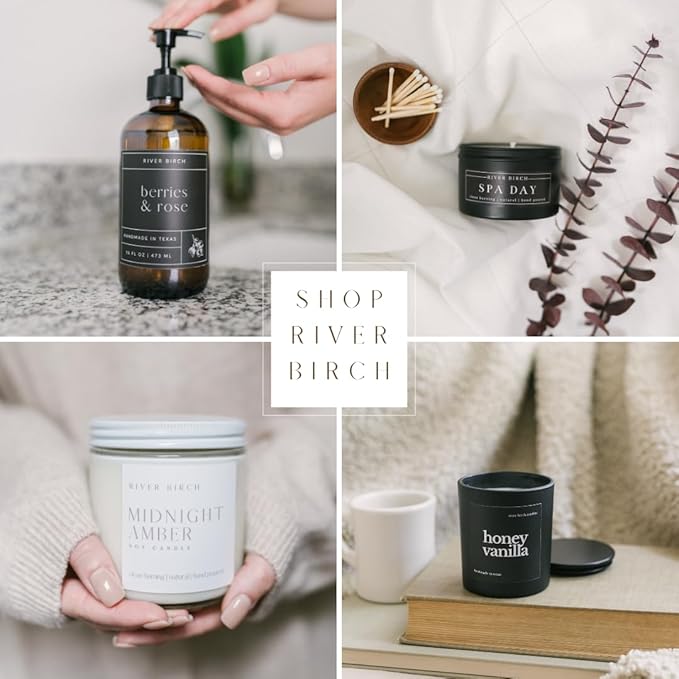 River Birch Luxury Linen and Room Spray - Leather Oud Home Signature Scent - Room Fragrance Spray - Fragrant Fresh Linen Air Freshener For Bedding - Handmade in Texas - 4 oz Glass Amber Bottle