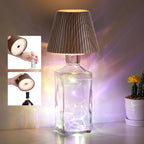 WILIT Wine Bottle Lights - 3-Level Brightness Rechargeable RGB Lamp Shade for Home Bar Decor, Cordless Table Lamp for Bedroom, Gifts for Her & Him
