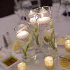 Glass Hurricane Candle Holder Esmiome - Cylinder Vases for Centerpieces 2 Sets (6Pcs) Hurricane Floating Candle Holder, Glass Vases for Flowers, Decorative for Home Wedding, 6'' + 8'' +10''(High)