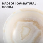 Koville Turkish Natural Marble Incense Holder, Incense Holders for Sticks, Sturdy Incense Burner Ash Catcher, Ideal for Meditation, Relaxing, Easy to Clean