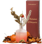 Folkulture Fall Reed Diffusers for Home, 5 oz | Autumn Scent Diffuser Oil with Sticks | Fall Scents for Bathroom Decor Accessories, Living Room, Office | Natural Essential Oils | Housewarming Gifts