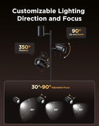 Govee Tree Floor Lamp Compatible with Matter, 3 Rotatable Lights with LuminBlend Technology, Standing Lamp with 64 Dynamic Scenes, Music Sync, Ideal Floor Lamp for Bedroom, Living Room, Reading Room