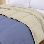 Modern Threads Down Alternative Reversible Comforter Blue/Cream Twin