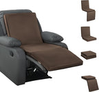 HOMBYS 3-in-1 Recliner Seat Cushion with Lumbar Support Pillow & Footrest, Multi-Functional Adjustable Height 2" to 6" for You to Choose, Non-Slip Memory Foam Chair Cushion for Elderly, Brown
