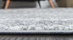 Unique Loom Rosso Collection Vintage, Traditional, Bohemian, Geometric, Distressed, Southwestern Area Rug, 5' 0" x 8' 0", Gray/Ivory