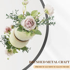 BEAUTYPEAK 24 Inch Round Mirror, Metal Frame Circle Mirror, Wall Mounted for Entryway, Bathroom, Vanity, Living Room, Black