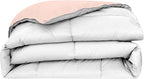 Modern Threads Down Alternative Reversible Comforter Blush/White Queen