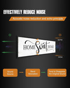 Home Sweet Home Wall Decor: Modern Farmhouse Rustic Sign 12" x 40", Master Bedroom Above Bed Framed Hanging Plaque, Family Decorative for Living Room