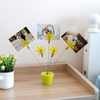 Photo Tree Holder Clip,5 Branch Money Tree Family Tree Gift Card Holder，Photo Card Holder for Photo, Souvenir Paper, Note, Wedding Card Display