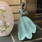 Guichifun Fairy Statue Collection Home Decoration - Leaf Angel Girls Resin Home Garden Patio Decor Memorial Gift for Mom Outside or Inside Outdoor Yard Decorations Figurines 7.5 x 4.5 x 11.5 Inch