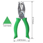 1/4 Inch Triangle Hole Punch for Handmade DIY Craft Paper, Perfect for Home, Office, Back to School Supplies