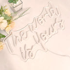 SYLHOME The World Is Yours Led Neon Light Sign Cool Bedroom Game Kids Room Wall Decor Sign Birthday Christmas Party Home Pub Club Bar Inspirational Light Up Sign USB 15.75"X8.46" Warm