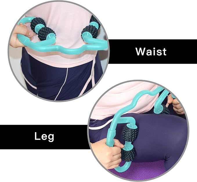 Cellulite Massage Tool Deep Fascia Massager & Dimpled Skin Remover for Legs - Anti-Cellulite Roller Tech with Lymphatic Drainage, Smooth Skin & Pain Relief for Thighs & Buttocks Sculpting