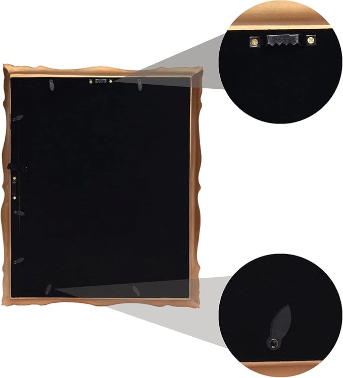 Vintage 11x14 Picture Frame with Embossed Flower, Ornate Gold Frame for 11x14 or 8x10 Photos with White Mat, Antique Baroque Frames with Hook for Wall Mounting Display(Bronze)